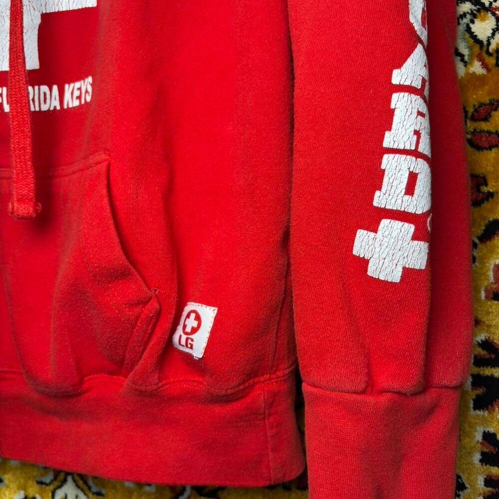 Classic Red Lifeguard Sweatshirt Florida USA Unisex size Medium - Picture 4 of 8